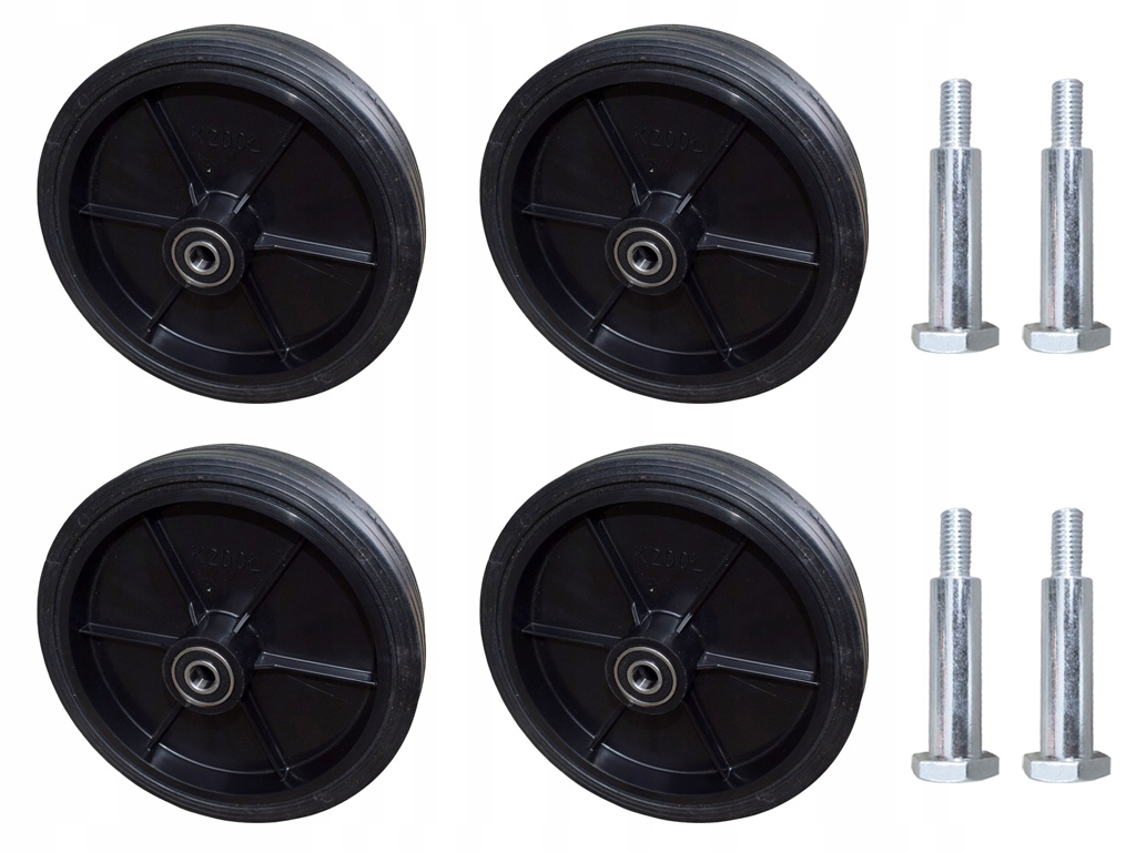 SADA 2x 175 a 2x 200 KOLIESK PRE KOSAČKY NA TRÁVU S PRIEMEROM KOLIES M8